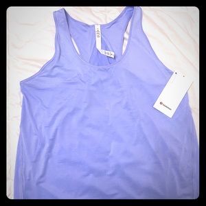NWT Ladies lululemon periwinkle/ blue tank.